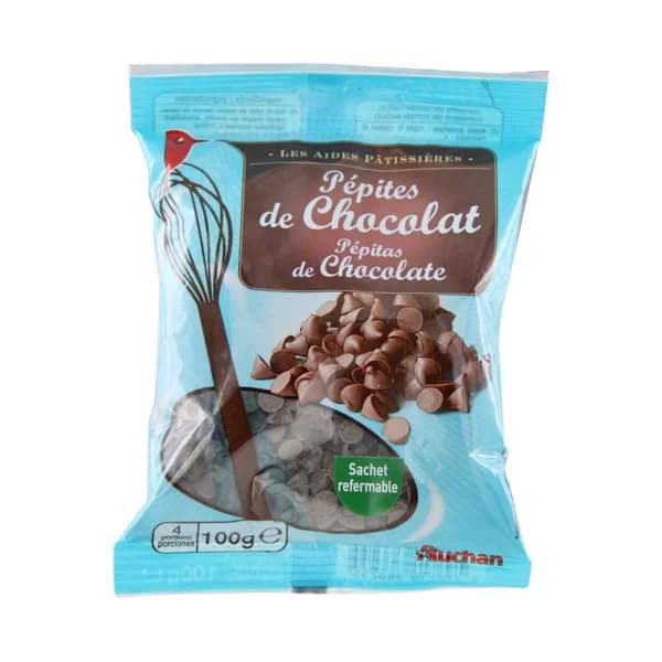 PRODUCTO ALCAMPO Pepitas de chocolate negro 100 g. - 0.1 kg - Imagen del producto en Findit