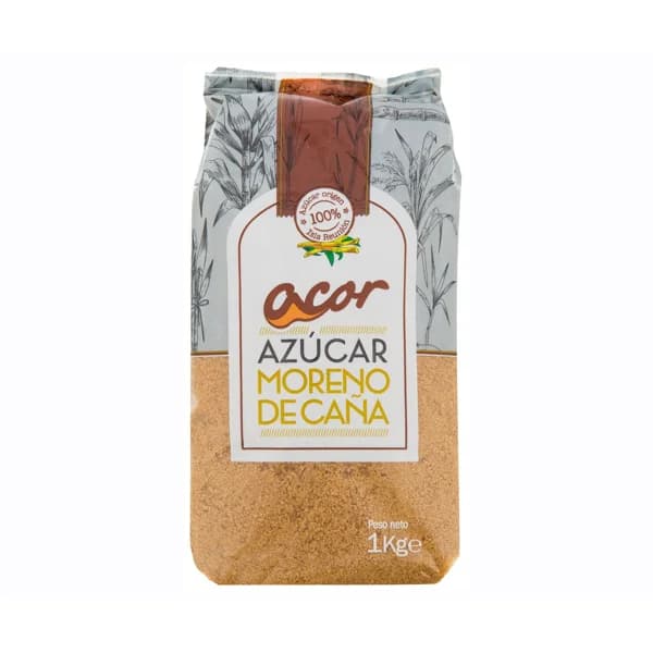 ACOR Azúcar moreno de caña integral 1 kilogramo - 1 kg - Imagen del producto en Findit