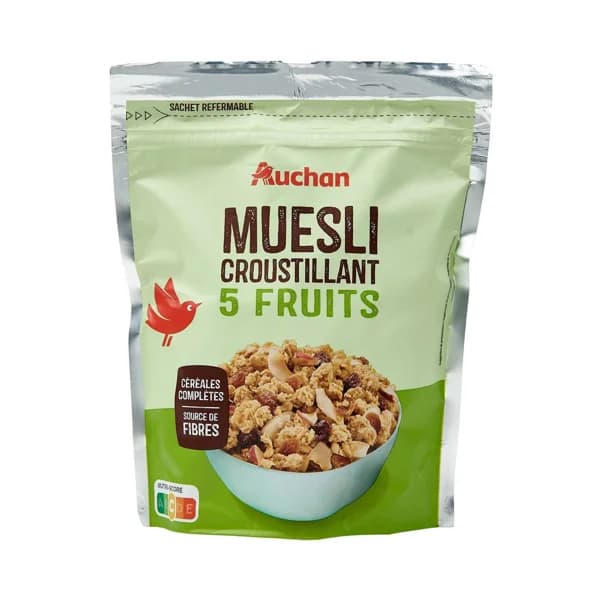 PRODUCTO ALCAMPO Cereales muesli crujiente con 5 frutas 450 g. - 0.45 kg - Imagen del producto en Findit