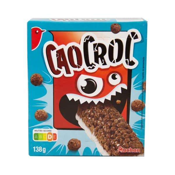 PRODUCTO ALCAMPO Barrita de cereales y chocolate con leche PRODUCTO ALCAMPO CROUSTY DUO 6 uds. x 21 g. - 0.14 kg - Imagen del producto en Findit