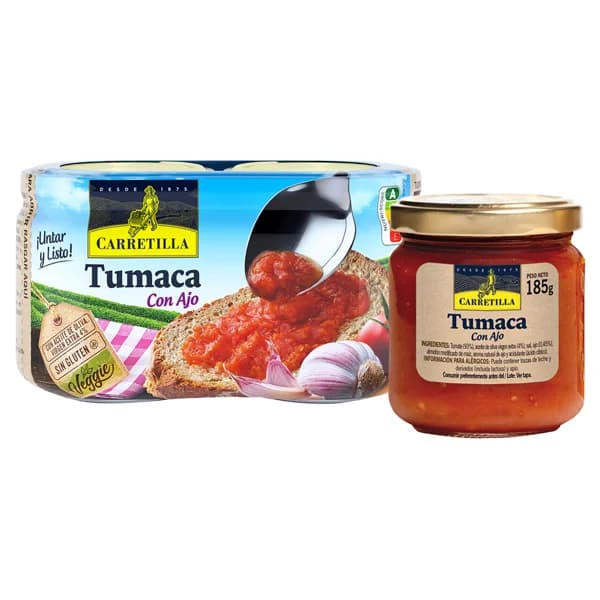 CARRETILLA Tumaca con ajo 2 uds. 370 g. - 0.37 kg - Imagen del producto en Findit