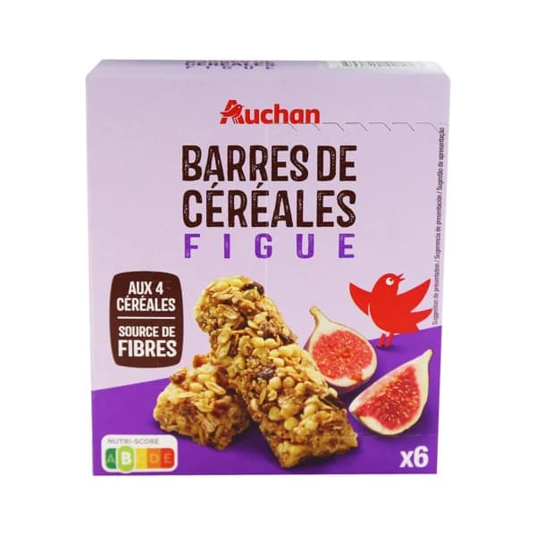PRODUCTO ALCAMPO Barrtidas de cereales con higo PRODUCTO ALCAMPO CROUSTY 6 uds. x 21 g. - 0.13 kg - Imagen del producto en Findit