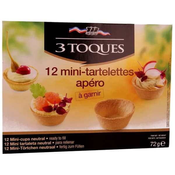 3 TOQUES Mini tartaletas 72 g. - 0.07 kg - Imagen del producto en Findit