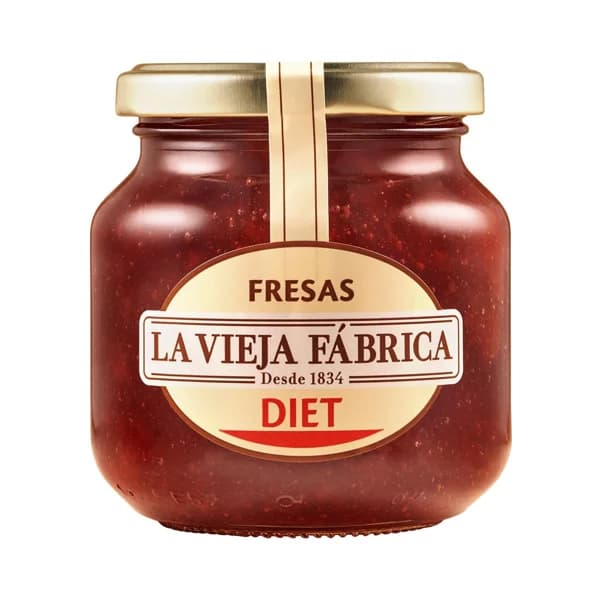 Mermelada de fresa sin azùcar añadida  Diet LA VIEJA FÁBRICA 280 g. - 0.28 kg - Imagen del producto en Findit