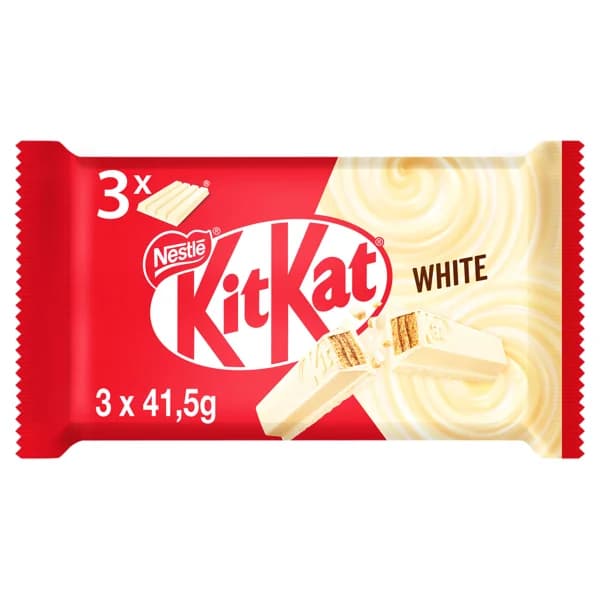 KIT KAT Barritas de galleta cubiertas de chocolate blanco 3 uds. 41,5 g. - 0.12 kg - Imagen del producto en Findit