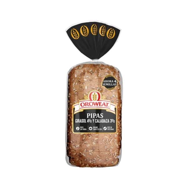 OROWEAT Pan de molde con pipas de girasol, calabaza y semillas de amapola 590 g. - 0.55 kg - Imagen del producto en Findit