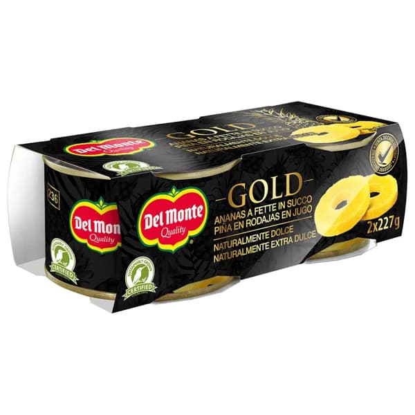 DEL MONTE Piña en rodajas en jugo DEL MONTE Gold 2 x 227 g. - 0.28 kg - Imagen del producto en Findit