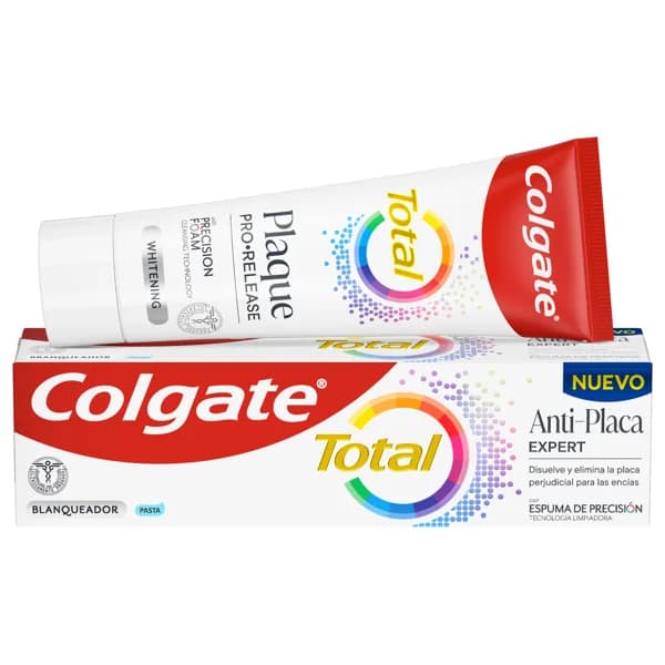 COLGATE Total expert Pasta de dientes blanqueante y anti-placa con espuma de precisión 75 ml. - 0.08 l - Imagen del producto en Findit