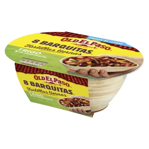 OLD EL PASO Tortillas de trigo para barquitas mejicanas OLD EL PASO 8 ud. - 0.19 kg - Imagen del producto en Findit