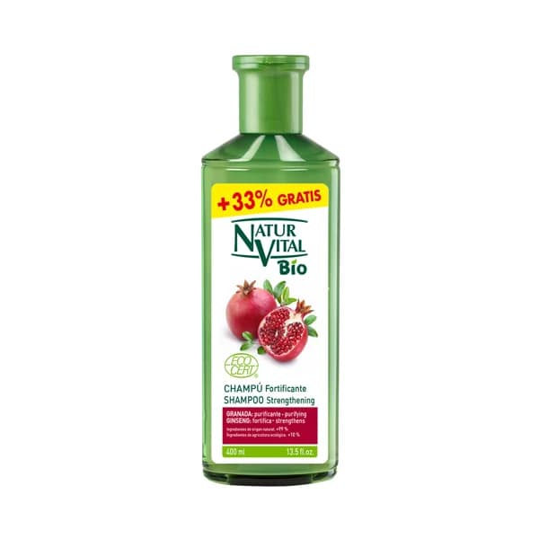 NATUR VITAL Champú fortificante con granada y ginseng NATUR VITAL Bio 400 ml. - 0.3 l - Imagen del producto en Findit