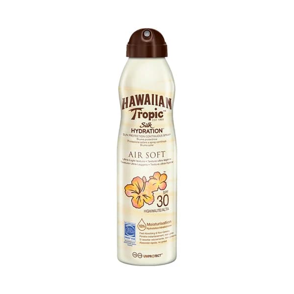 HAWAIIAN TROPIC Bruma seca de aceite solar en spray, con factor de protección 30 (alto) HAWAIIAN TROPIC Silk hydration 177 ml. - 0.18 l - Imagen del producto en Findit