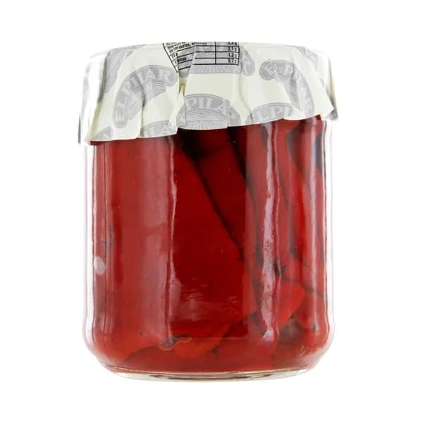 EL PILAR Pimientos del Piquillo enteros extra frasco de 350 g. - 0.35 kg - Imagen del producto en Findit