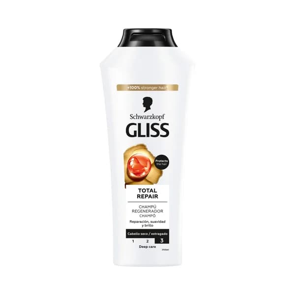 GLISS Champú reparador para cabellos secos GLISS Total repair de Schwarzkopf 370 ml. - 0.37 l - Imagen del producto en Findit