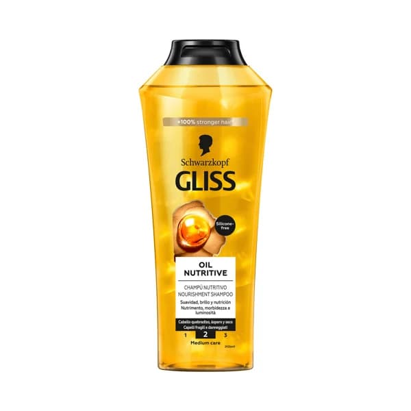 GLISS Champú nutritivo para cabello castigado o quebradizo GLISS Ultimate oil elixir de Schwarzkopf 370 ml. - 0.37 l - Imagen del producto en Findit