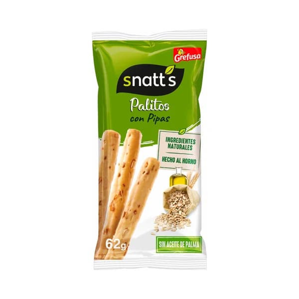 SNATT'S Snack pipas 60 grs - 0.06 kg - Imagen del producto en Findit