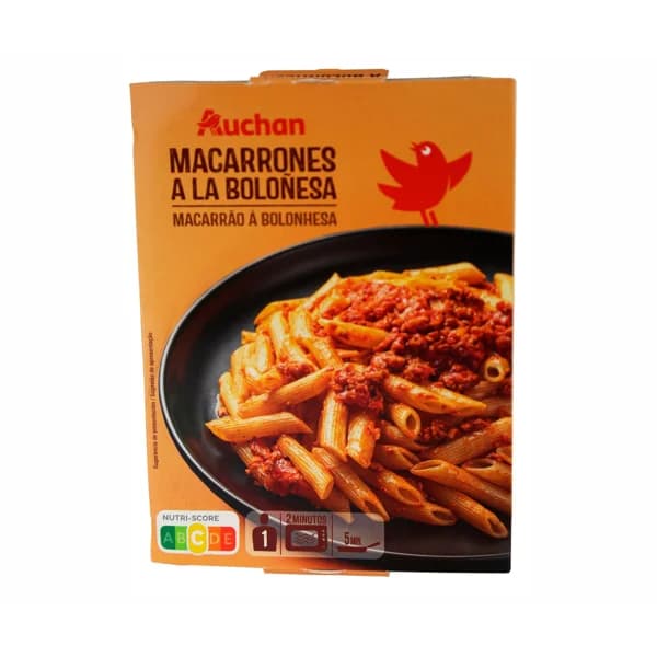 PRODUCTO ALCAMPO Macarrones a la boloñesa PRODUCTO ALCAMPO 325 g. - 0.33 kg - Imagen del producto en Findit