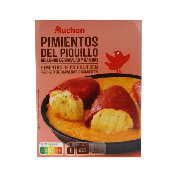 PRODUCTO ALCAMPO Pimiento del piquillo rellenos de bacalao y gambas 280 g. - 0.28 kg - Imagen del producto en Findit