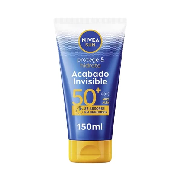 NIVEA Sun protege & hidrata Protector solar acabado invisible con FPS 50+ (muy alta) 150 ml. - 0.15 l - Imagen del producto en Findit