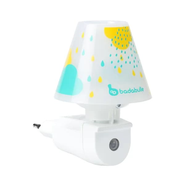 Lámpara de luz de noche para bebes, gotas azul, BADABULLE. - 1 ud - Imagen del producto en Findit