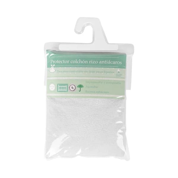 Protector de colchón antiácaros. 60x120cm, INTERBABY. - 1 ud - Imagen del producto en Findit