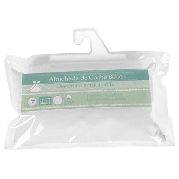 Almohada para cochecito de bebé, 35x20cm, INTERBABY. - 1 ud - Imagen del producto en Findit
