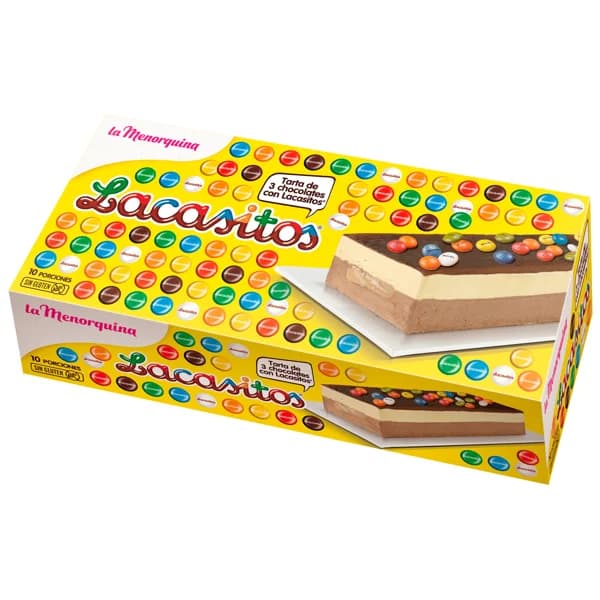 LA MENORQUINA Tarta de 3 chocolates con Lacasitos 750 ml. - 0.75 l - Imagen del producto en Findit
