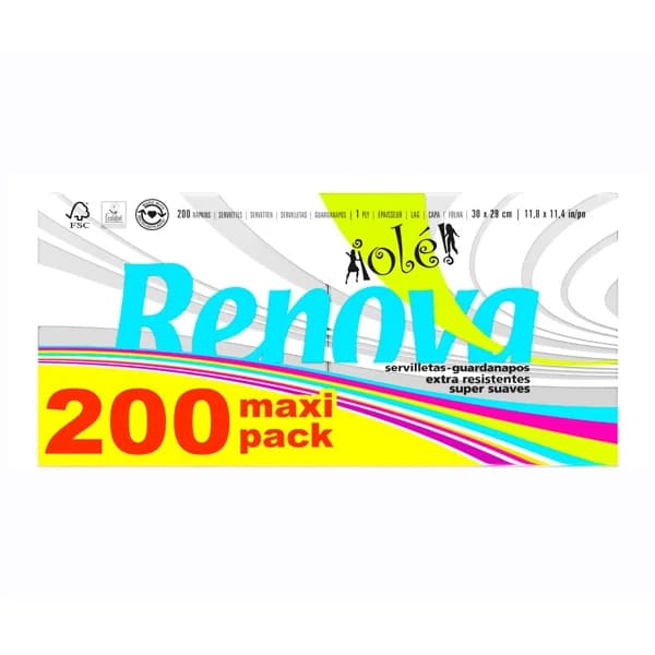 RENOVA Servilleta olé! 200 uds. - 1 ud - Imagen del producto en Findit