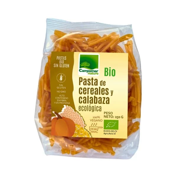 CAMPOMAR NATURE Bio Pasta de cereales y calabaza ecológica 250 g. - 0.25 kg - Imagen del producto en Findit