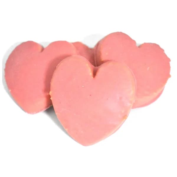 Galleta corazón con cobertura rosa, 6 uds. 135 gr. - 0.14 kg - Imagen del producto en Findit