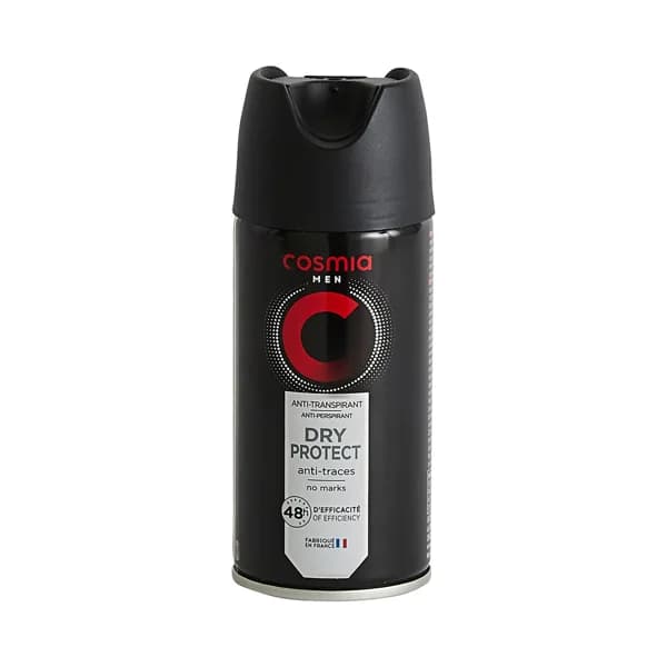 COSMIA Men dry protect Desodorante en spray para hombre con protección anti-transpirante hasta 48 horas 150 ml. - 0.15 l - Imagen del producto en Findit