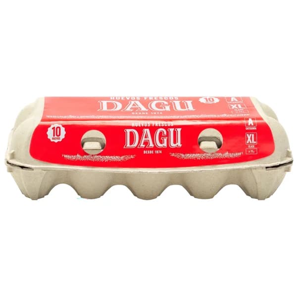 DAGU Huevos de gallinas en jaulas acondicionadas frescos clase XL y cat. A 10 uds. - 1 ud - Imagen del producto en Findit