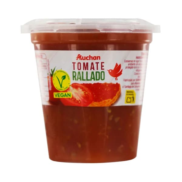 AUCHAN Tomate rallado natural 230 g Producto Alcampo. - 0.23 kg - Imagen del producto en Findit