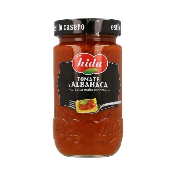 HIDA Salsa tomate y albahaca, estilo casero HIDA 350 g. - 0.35 kg - Imagen del producto en Findit