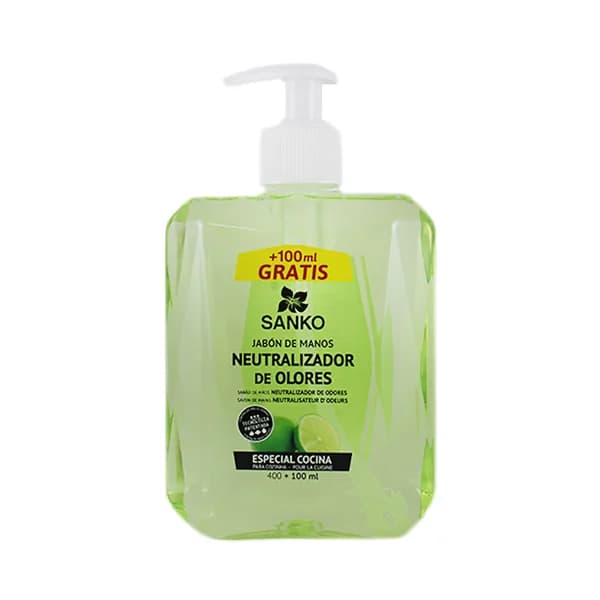 SANKO Jabón líquido de manos neutralizador de olores SANKO 400 ml. - 0.5 l - Imagen del producto en Findit