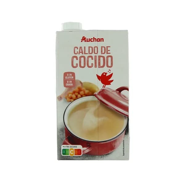 PRODUCTO ALCAMPO Caldo de cocido sin gluten ni grasa brick de 1 l. - 1 l - Imagen del producto en Findit