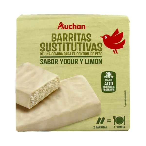PRODUCTO ALCAMPO Barritas sustitutivas de una comida con sabor a yogurt y limón 6 x 32 g. - 0.19 kg - Imagen del producto en Findit