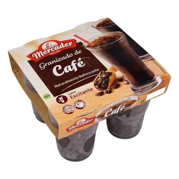 MERCADER Granizado de café, elaborado sin gluten MERCADER 4 x 190 ml. - 0.76 l - Imagen del producto en Findit