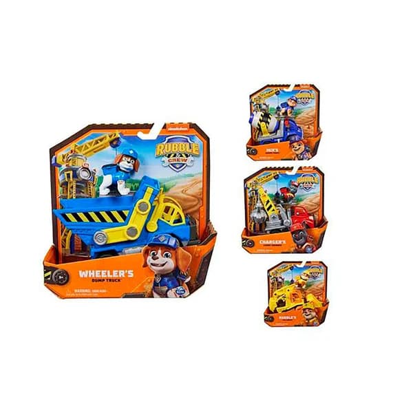 Vehículos clásicos de la PATRULLA CANINA, Paw Patrol Rubble Crew con 1 figura, modelos surtidos. - 1 ud - Imagen del producto en Findit