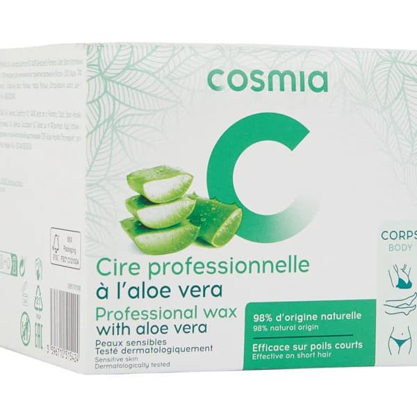 COSMIA Cera con aloe vera para pieles sensibles 400 ml. - 0.4 l - Imagen del producto en Findit