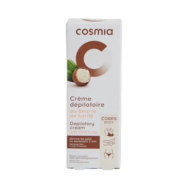 COSMIA Crema depilatoria para axilas, piernas y línea del bikini, con manteca de karité para todo tipo de pieles 150 ml. - 0.2 l - Imagen del producto en Findit
