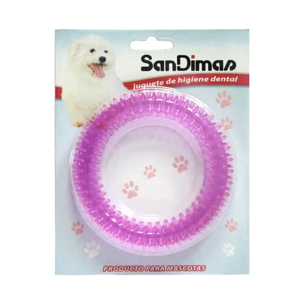 SANDIMAS Juguete para perro en forma de aro  traslúcido 12 cm - 1 ud - Imagen del producto en Findit