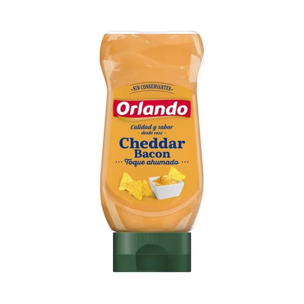 ORLANDO Salsa Cheddar bacon con un toque ahumado 245 g. - 0.25 kg - Imagen del producto en Findit