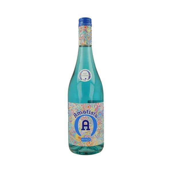AMATISTA Blue fizzy Cocktel aromatizado de color azul y baja graduación botella de 75 cl. - 1 ud - Imagen del producto en Findit