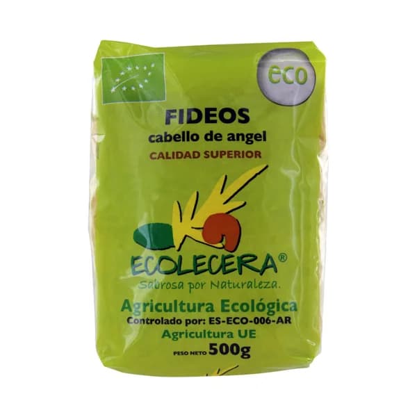ECOLECERA Pasta fideos Cabellines ecológicos ECOLECERA 500 g. - 0.5 kg - Imagen del producto en Findit