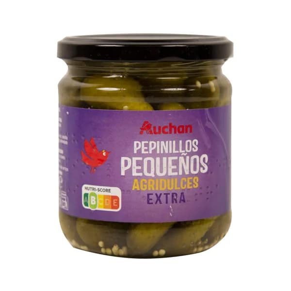 PRODUCTO ALCAMPO Pepinillos pequeños agridulces PRODUCTO ALCAMPO frasco de 180 g. - 0.18 kg - Imagen del producto en Findit