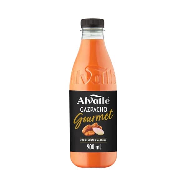 ALVALLE Gourmet Gazpacho con almendras marcona, elaborado con ingredientes 100% naturales 900 ml. - 0.78 l - Imagen del producto en Findit