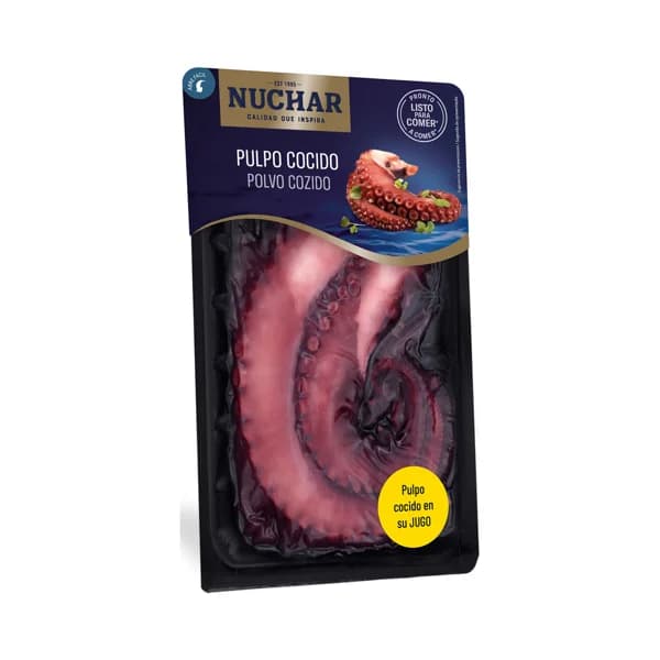 NUCHAR Pulpo cocido en su jugo dos patas NUCHAR 160 gr. - 0.16 kg - Imagen del producto en Findit