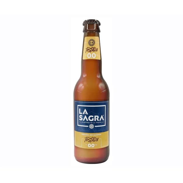LA SAGRA Cerveza 0,0 tostada botella 33 cl. - 0.33 l - Imagen del producto en Findit