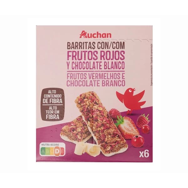 PRODUCTO ALCAMPO Cereales en barritas con manzana con sabor a fresa PRODUCTO ALCAMPO Deliform x6 126 gr. - 0.13 kg - Imagen del producto en Findit