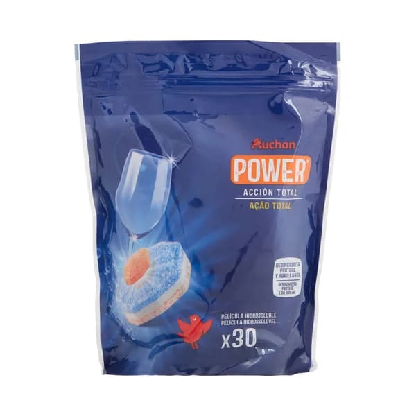 PRODUCTO ALCAMPO Power Detergente para lavavajillas en cápsulas con acción total (desincrusta, protege y abrillanta) 30 uds. - 0.51 kg - Imagen del producto en Findit